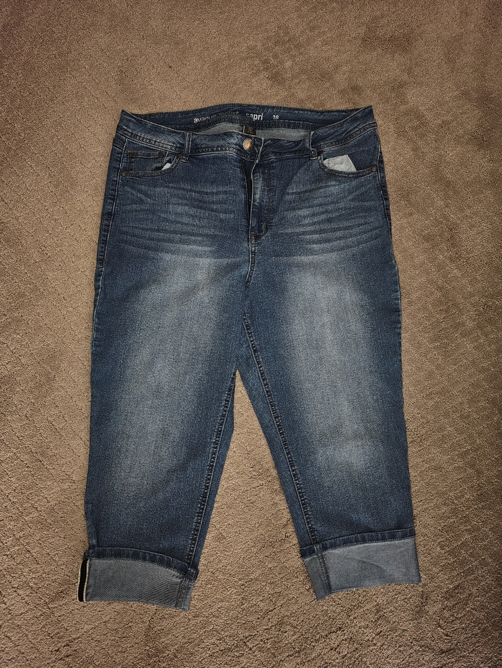 Avenue Womens Plus Capri Pants